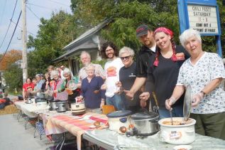 members of St. Paul's Anglican Church in Sydenham and the local community at the first ever Chili Fest Fundraiser in Sydenham